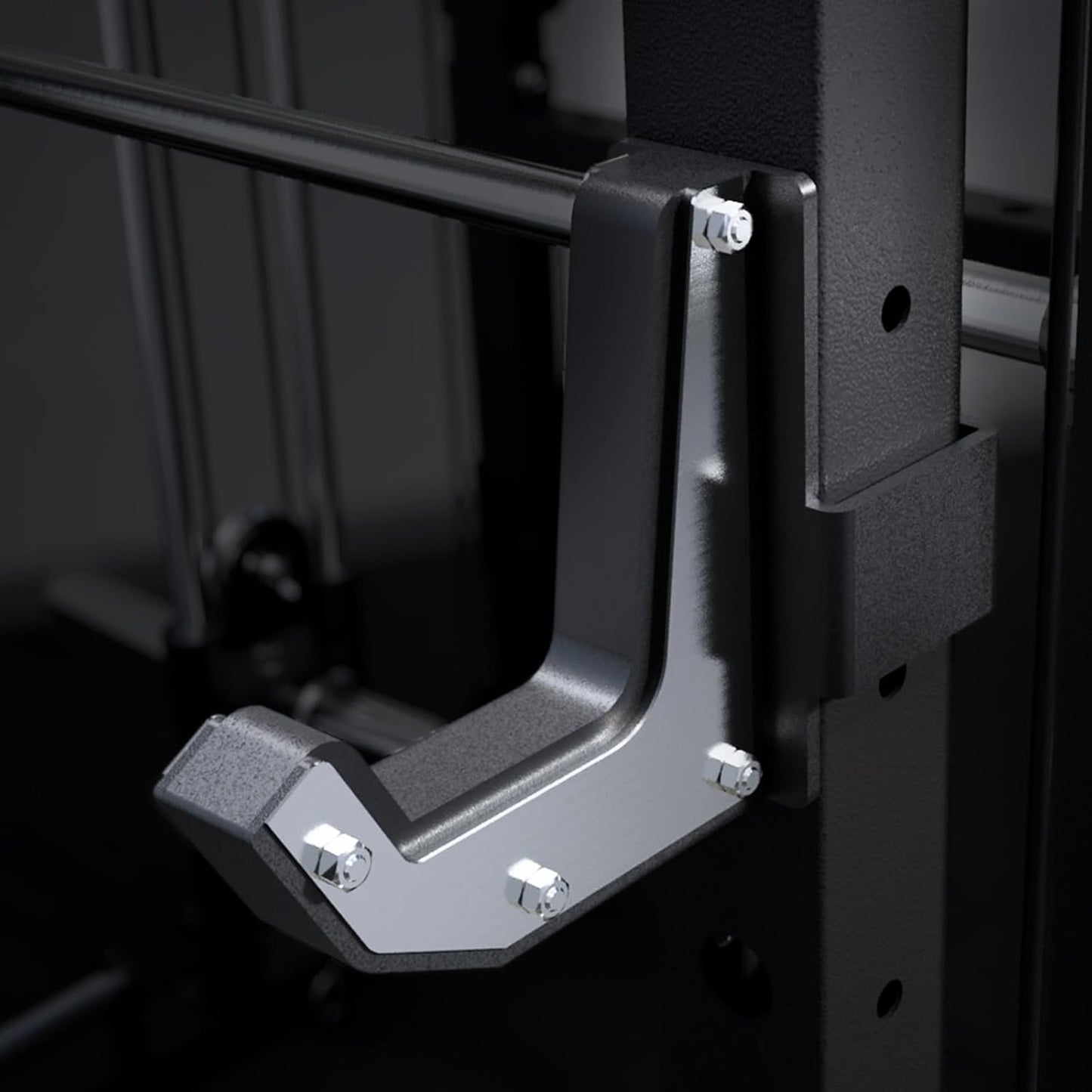M2 3D Smith Machine & 286.6LB Built-In Weight Stack with Cable Crossover System, All in One Functional Trainer & Power Cage, 16 Adjustment Holes, 6 Storage Pegs for Full-Body Home Gym