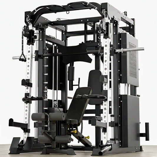 Professional Gym Smith Machine Set—Multi-Functional All-In-One Fitness Equipment, Suitable for Professional Gyms — Studio Shot