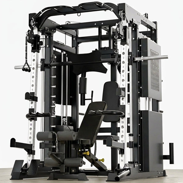 Professional Gym Smith Machine Set—Multi-Functional All-In-One Fitness Equipment, Suitable for Professional Gyms — Studio Shot