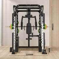 Smith Machine Built for Multi-Functional Training, Steel Frame Construction, Professional Grade, Home and Gym Use
