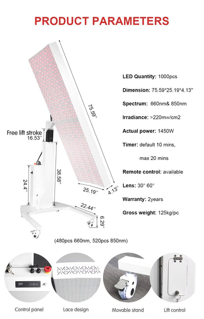 VitalGlow – Professional 360° Multi-Spectrum Red Light Therapy System